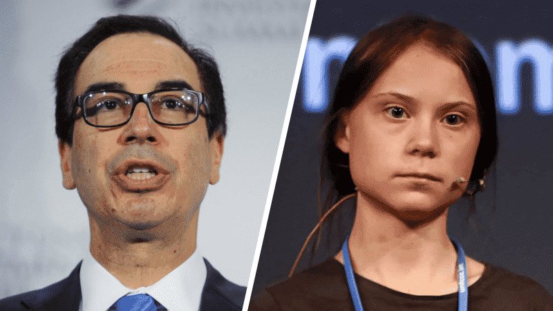 Steve Mnuchin Says He Will Listen to Greta Thunberg After She Gets an Economics Degree in College