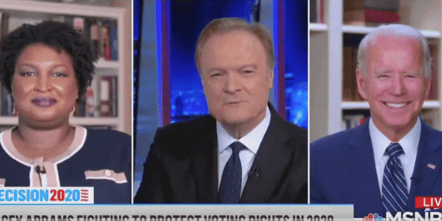 Biden Asked About ‘Announcement’ During MSNBC Discussion With Abrams, but Does Not Offer Any