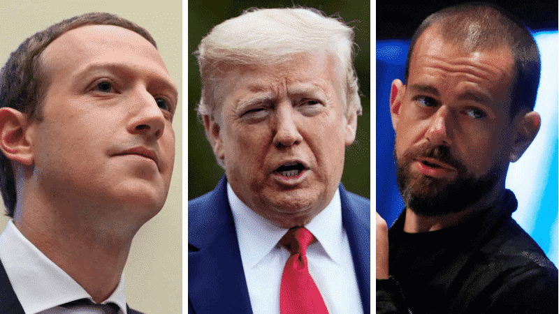 Twitter’s Dorsey and Facebook’s Zuckerberg Butt Heads as Things Heat Up Over Trump Tweet