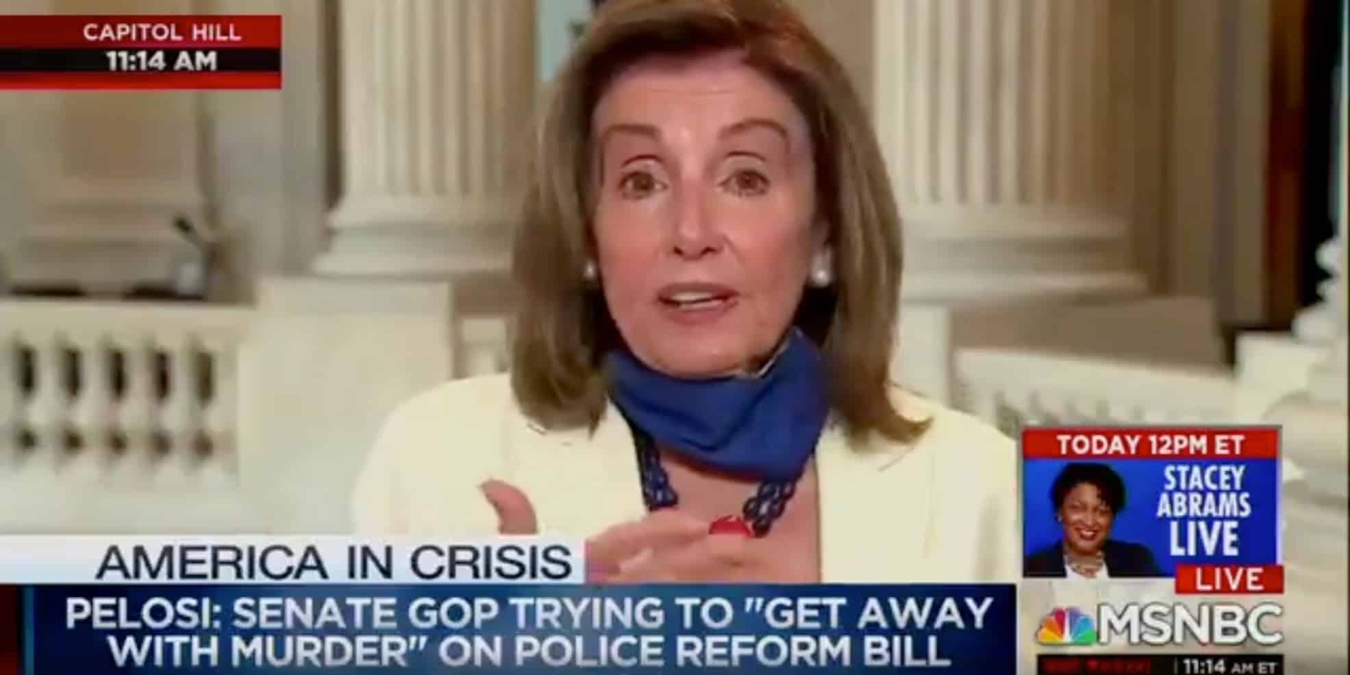 Pelosi Says No Apology for Saying GOP Is ‘Trying to Get Away With’ George Floyd’s Murder