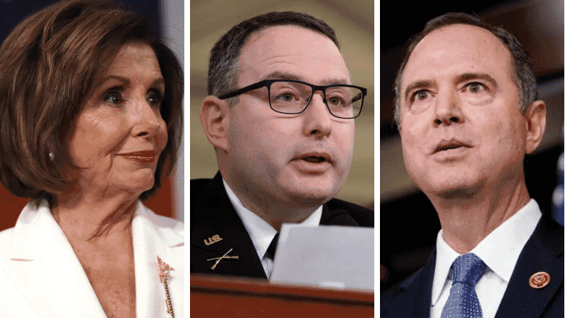 Pelosi, Schiff Shred Trump as Impeachment Witness Vindman Is Retiring From Military