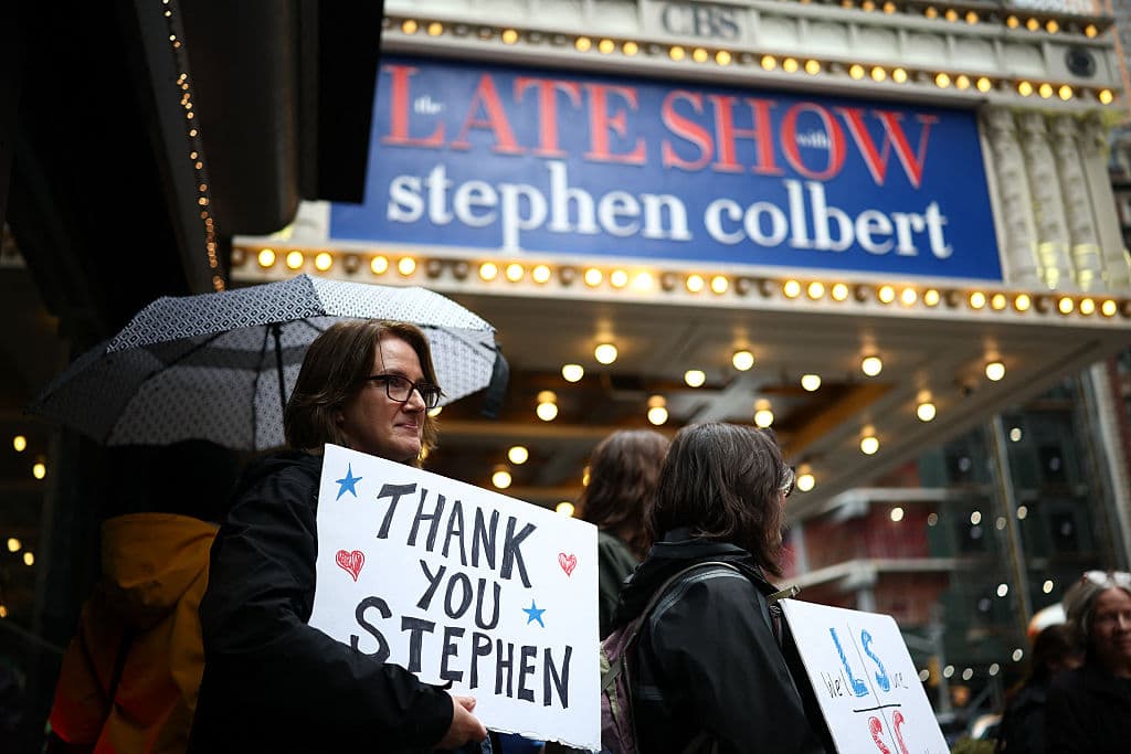 Trump Hints Colbert Is Not the Last to Fall