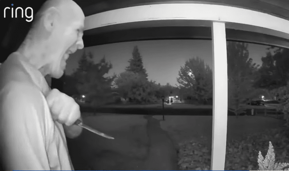 Ring Camera Captures Knife-Wielding Man Terrorizing Homes Before Double Arrest in One Day
