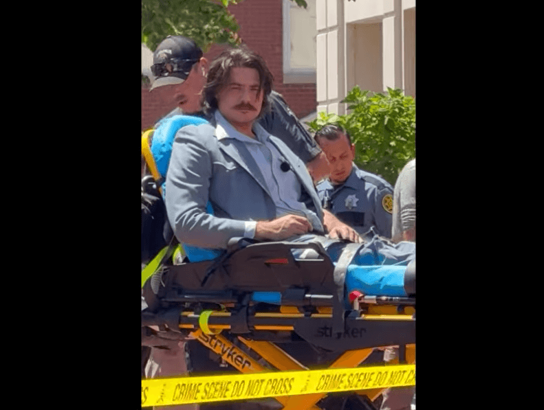 Livestream Meltdown Ends in Gunfire Outside Courthouse