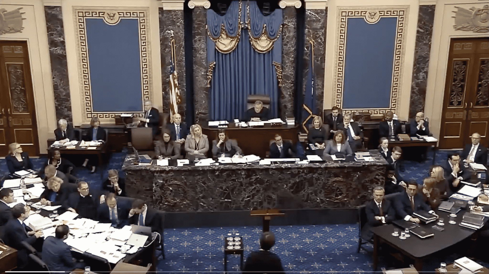 Chief Justice Roberts Admonishes Impeachment Managers, Trump Lawyers ‘in Equal Terms’