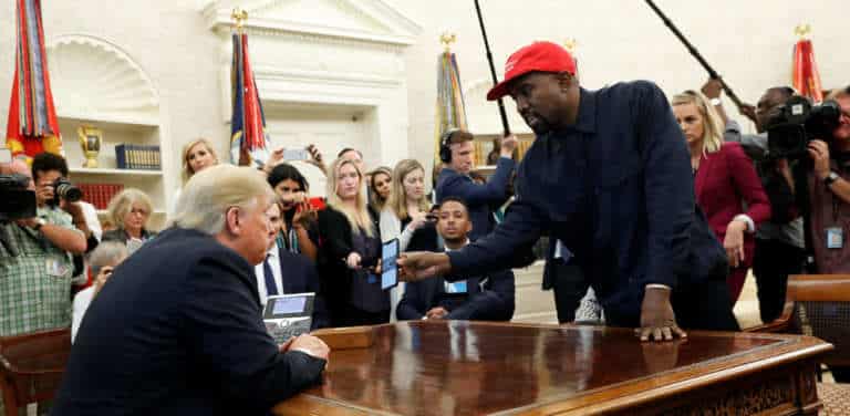 Kanye West Hints at Support for Trump in the 2020 Election: āIām Definitely Votingā