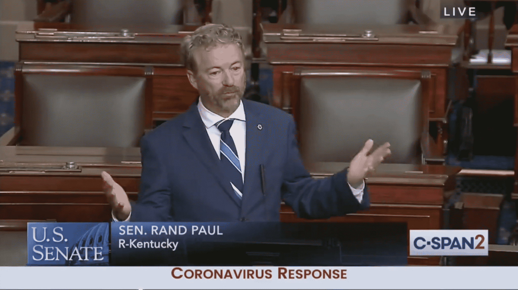 Rand Paul Calls for the Reopening of the US Economy: âWe Cannot Indefinitely Quarantineâ