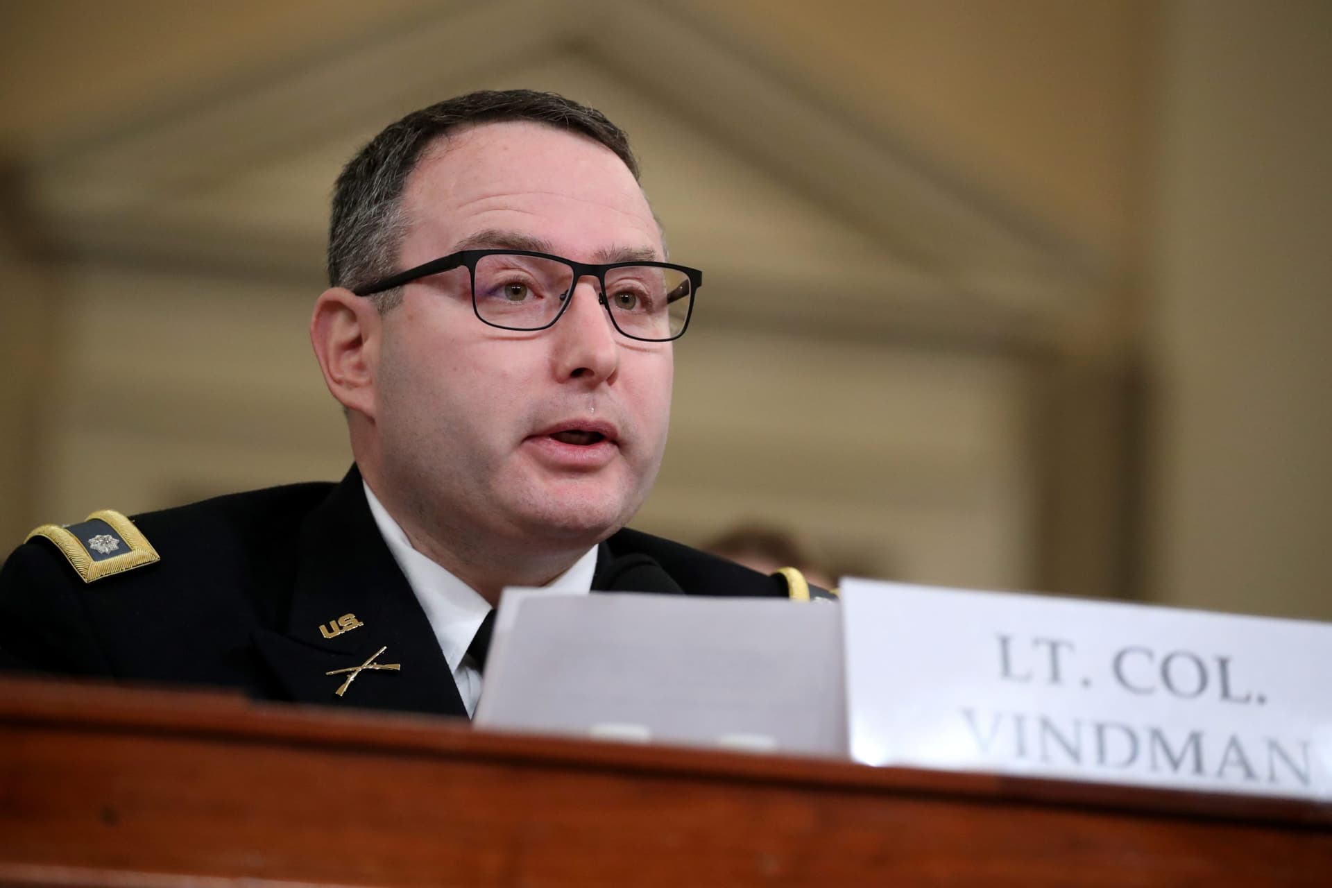 Impeachment Witness Retires From Military After He Was âBullied by the Presidentâ