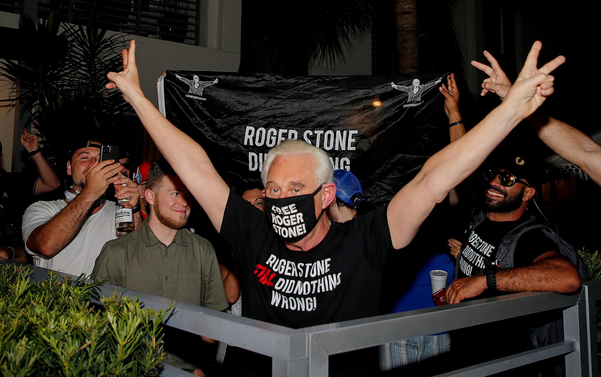 ‘A Free Man’: Trump Commutes Longtime Adviser Roger Stone’s Prison Sentence