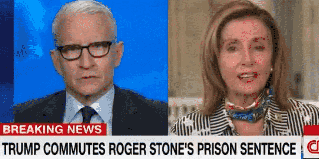 Pelosi and Top Dems Criticize Trump for Commuting Roger Stone’s Prison Sentence
