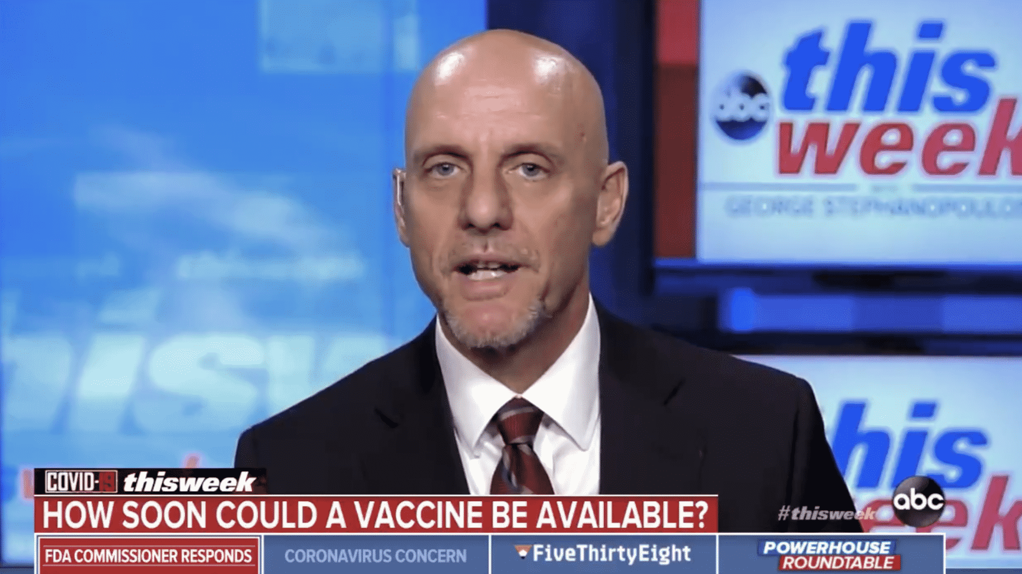 FDA Commissioner Stephen Hahn Says He āCanāt Predict When a Vaccine Will Be Availableā