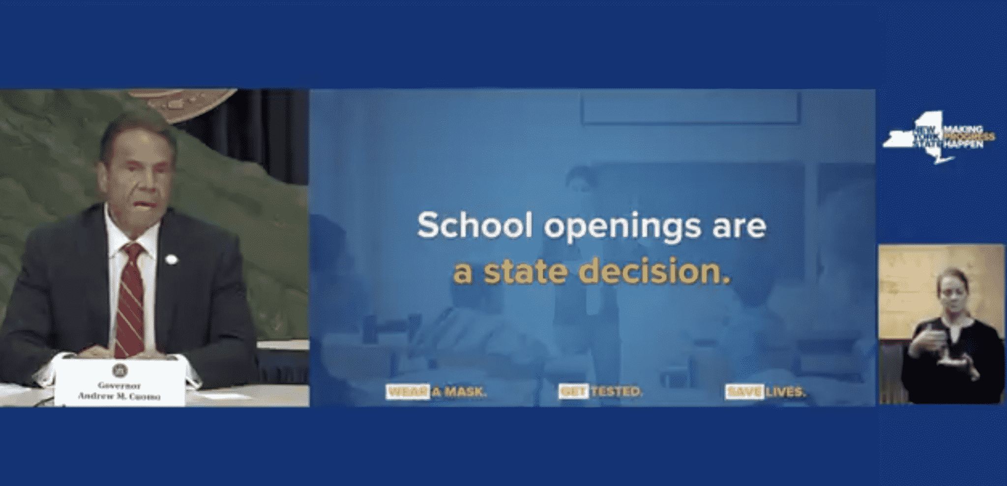 Cuomo Claims Trump Does Not Have the ‘Authority’ to Reopen Schools