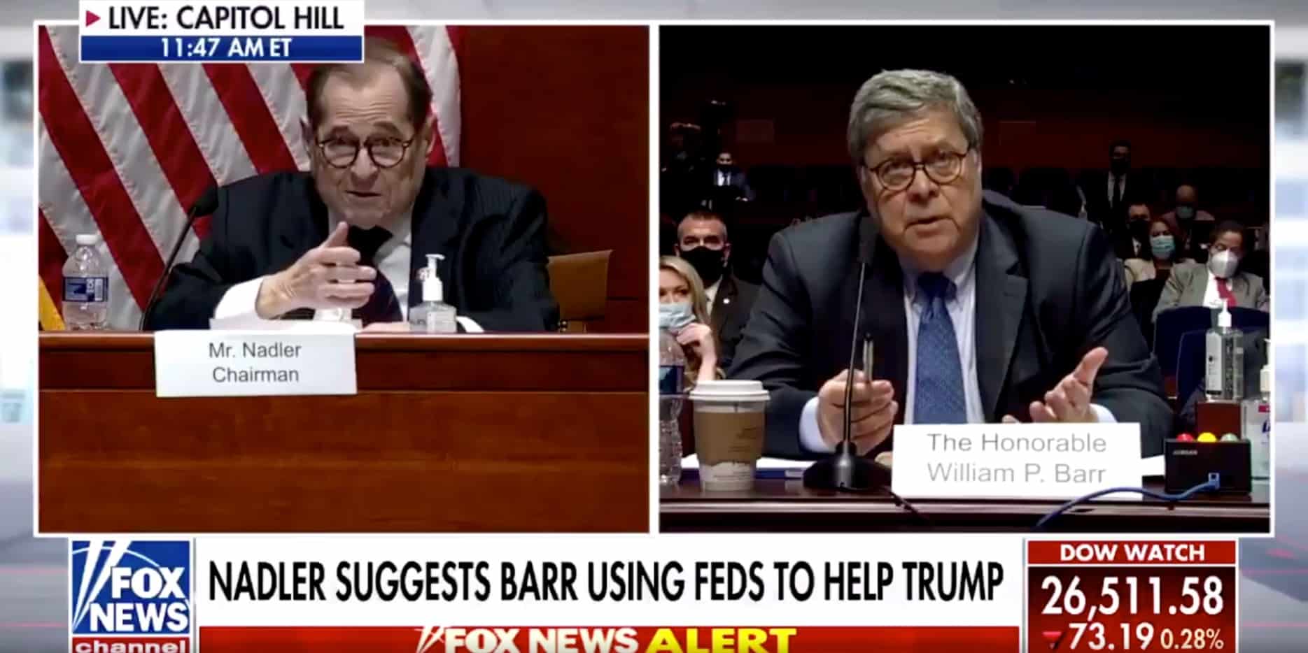 Nadler Presses Barr on Whether He Has Discussed Reelection With Trump