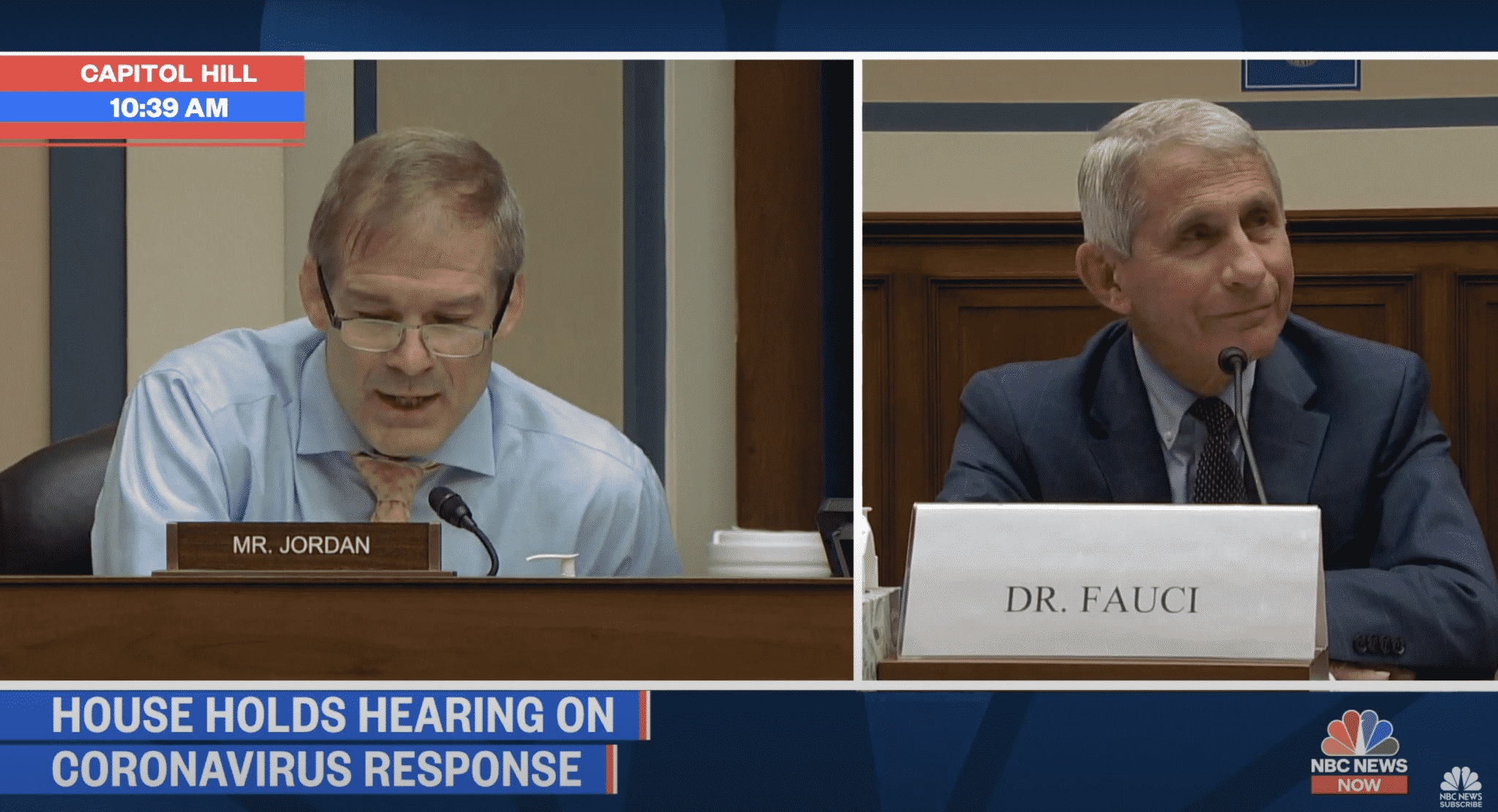 Fauci and Rep. Jim Jordan Have Intense Exchange Over Protests Amid COVID-19: āI Didnāt Say Thatā