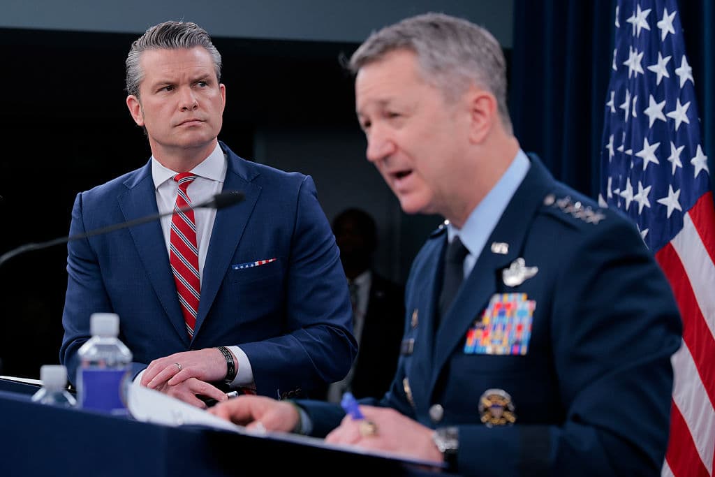 Hegseth, Caine Talk âKamikaze Dolphinsâ in Media BriefingÂ